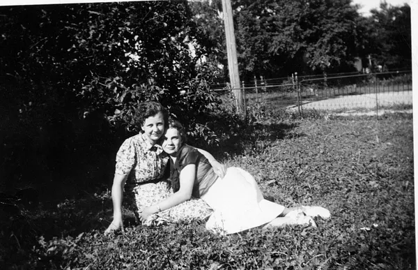 Two Women in a Garden, Cedar Falls, 1943