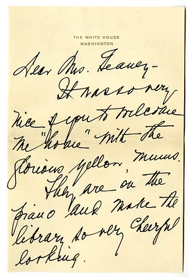 Letter from Bess W. Truman to Victoria Geaney