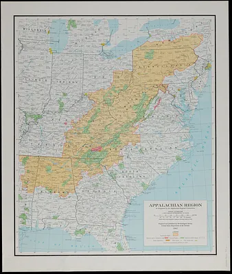 Appalachian region, as designated by the Appalachian Regional Commission 1967