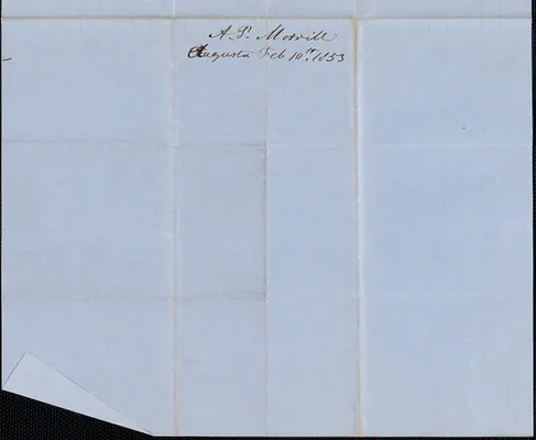 Anson P. Morrill to Samuel Warner, 10 February 1853