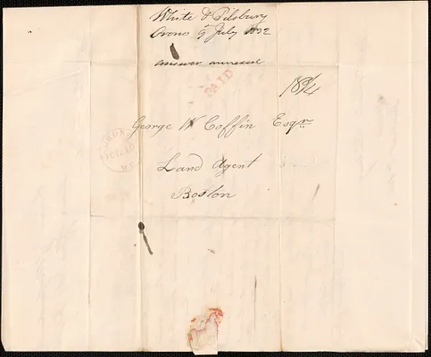 White and Pilsbury to George Coffin, 9 July 1832