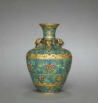 Vase with Three Rams' Heads