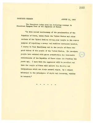 White House Press Release