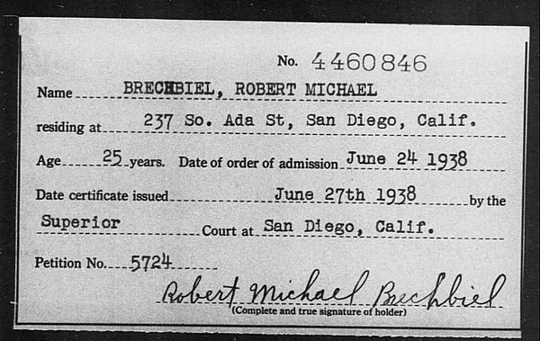 Brechbiel, Robert Michael - 1938