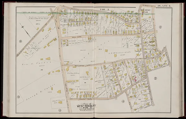 Atlas of the city of Boston, West Roxbury, Mass., volume six : from actual surveys and official plans