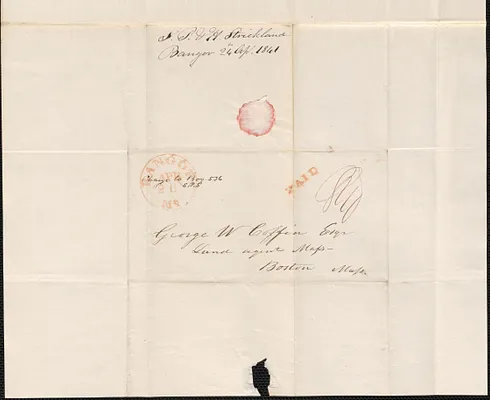 S.P. & H. Strickland to George Coffin, 24 April 1841