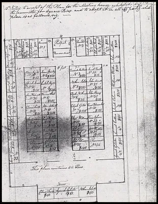 Copies of Church on the Hill pew plan