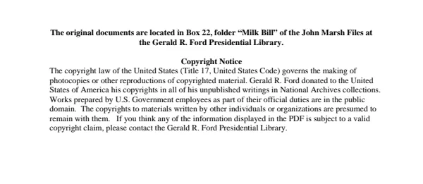Milk Bill