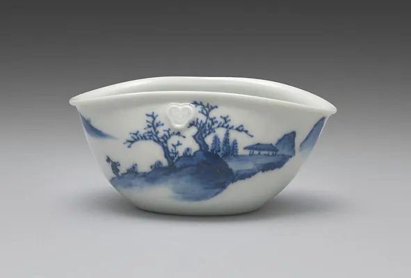 Water Cooler from Tea Set with Chinese Landscape