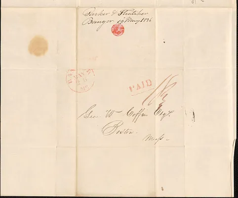Parker and Thatcher to George W. Coffin, 19 May 1836
