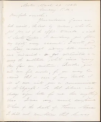 Letter from John D. Long to Zadoc Long and Julia D. Long, March 26, 1866