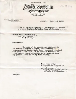 Letters Received, July 15, 1935