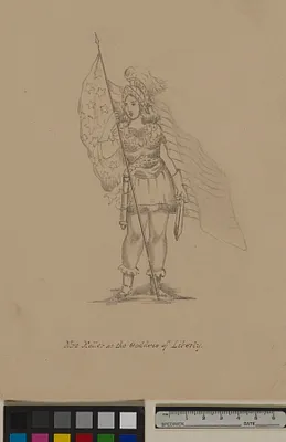 Mrs. Keller as the Goddess of Liberty