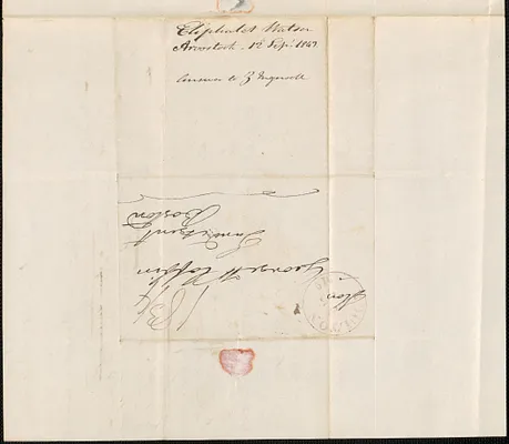 Eliphalet Watson to George Coffin, 12 September 1843