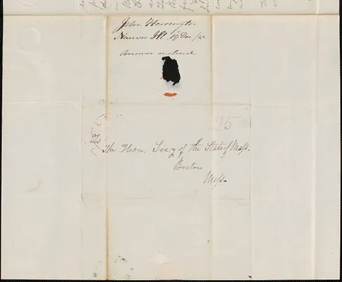 John Herring to the Secretary of the Commonwealth, 19 December 1842