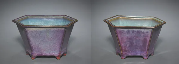 Pair of Hexagonal Flower Pots