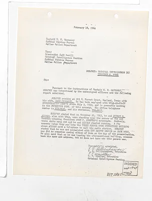 (Reports -Oswald)Lee harvey oswald (2 of 3)