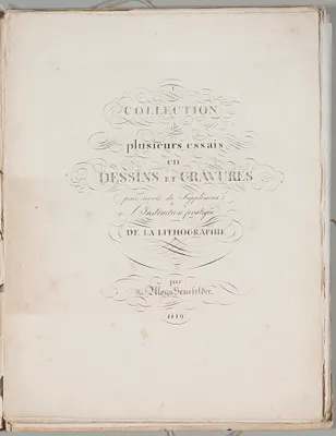Art of the Lithograph: Title Page, Plate I