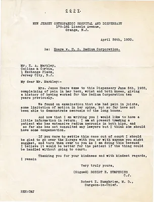 Letters Received to E.A. Markley, April 26, 1930