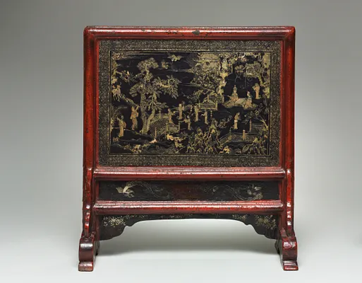 Table Screen:  The Peach Blossom Spring, Land of the Immortals