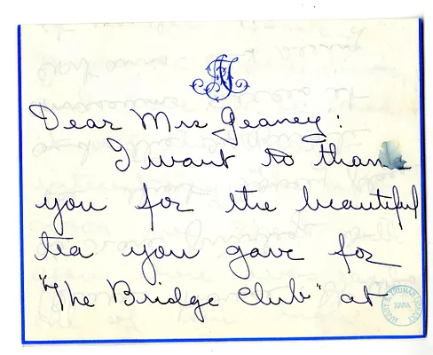 Letter from Adelaide Twyman to Victoria Geaney
