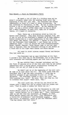 Pool report - Visit to President's Suite
