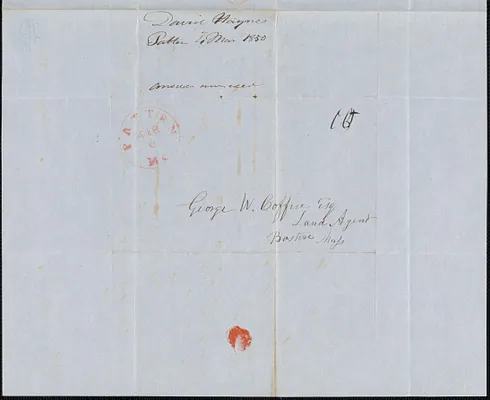 David Haynes to George Coffin, 4 March 1850