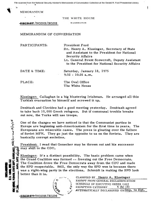 January 18, 1975 - Ford, Kissinger