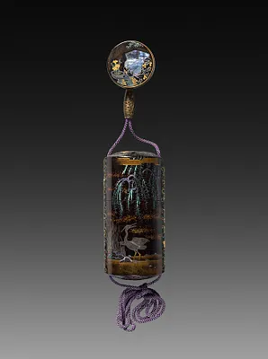 Inro (Case) with Egrets and Willows