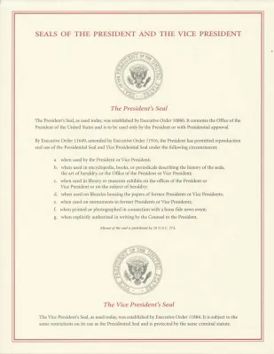 Seals of the President and Vice President