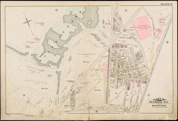 Atlas of the city of Boston : Roxbury