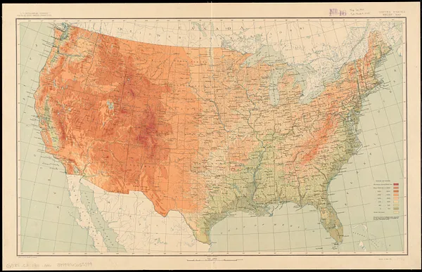 United States relief map