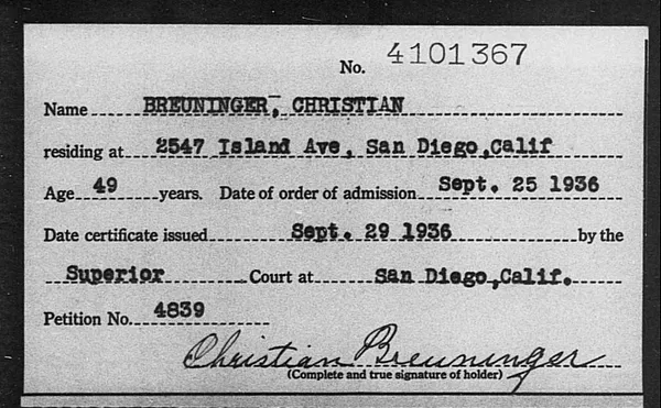 Breuninger, Christian - 1936