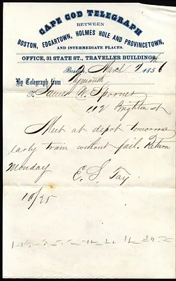 E.S. Tay to James W. Spooner March 17 1856