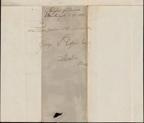 Rufus Gilmore to George Coffin, 1 April 1833