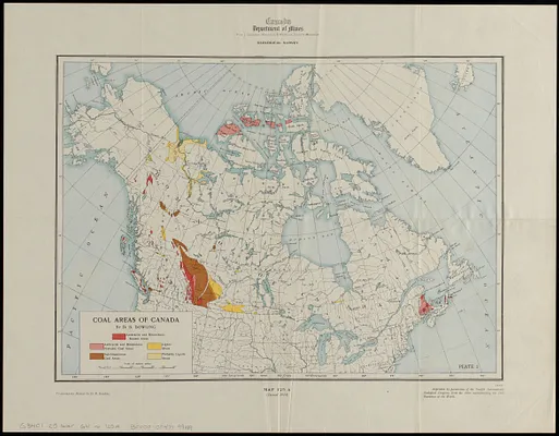 Coal areas of Canada