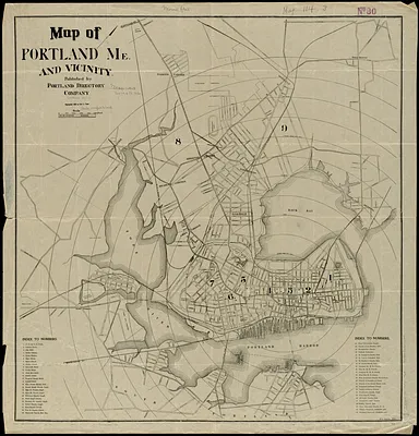 Map of Portland, Me. and vicinity