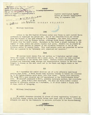 Memorandum, Daily Korean Bulletin