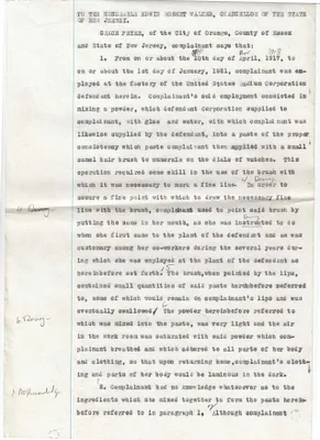 Copies of Court Documents, July , 1927