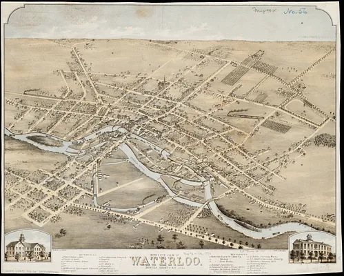 Bird's eye view of Waterloo