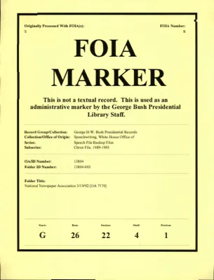 National Newspaper Association 3/19/92 [OA 7570]