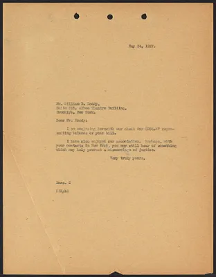 Herbert Brutus Ehrmann Papers, 1906-1970. Sacco-Vanzetti. Reports of detectives Roddy and Glass. Box 14, Folder 4, Harvard Law School Library, Historical & Special Collections