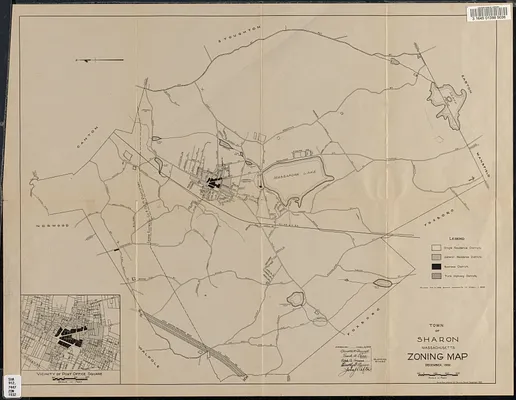 Town of Sharon, Massachusetts, zoning map