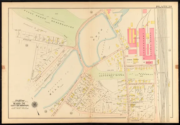Atlas of the city of Boston, ward 26, Hyde Park