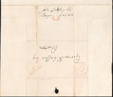 John Godfrey to George Coffin, 22 February 1836