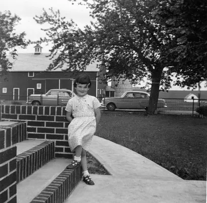 Young Girl on Steps, Cedar Falls, 1954