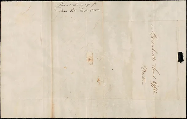 Robert Douglass to Committee of Wild Lands, 21 August 1823