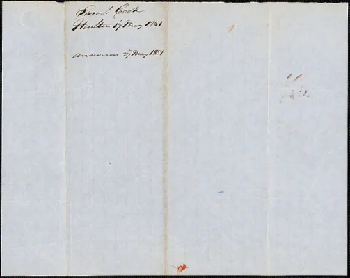 Samuel Cook to George Coffin, 17 May 1851