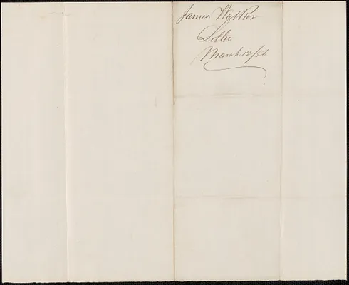 James Walker to W. A. Harrington, 12 March 1856
