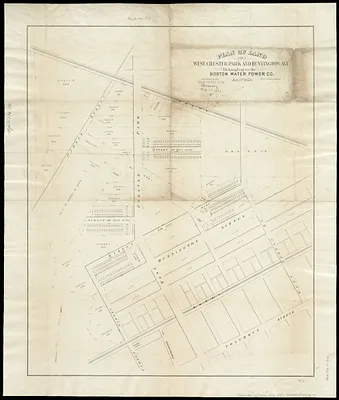 Plan of land on West Chester Park and Huntington Ave. belonging to the Boston Water Power Co